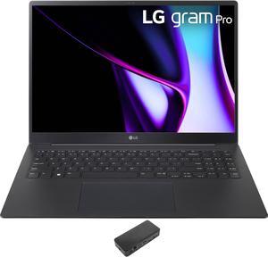 LG Gram Pro Home & Business Laptop (Intel Ultra 7-155H 16-Core, 16.0" 120 Hz 2.8K (2880x1800), GeForce RTX 3050, 32GB LPDDR5X 7466MHz RAM, 1TB SSD, Backlit KB, Wifi, Win 11 Home) with USB-C Dock