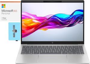 HP Pavilion Plus 14-ew0010nr Home & Business Laptop (Intel i5-1335U 10-Core, 14.0" 120 Hz Wide QXGA (2560x1600), Intel Iris Xe, Win 11 Home) with Microsoft 365 Personal , Dockztorm Hub