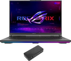 ASUS ROG Strix Gaming  Entertainment Laptop Intel i914900HX 24Core 18 240 Hz Wide QXGA 2560x1600 GeForce RTX 4080 32GB DDR5 5600MHz RAM 2TB SSD Backlit KB Win 11 Home with USBC Dock