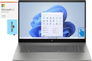 HP Envy 17t-cw100 Home & Business Laptop (Intel Ultra 7-155H 16-Core, 17.3" 60 Hz Touch Full HD (1920x1080), Intel Arc, Win 11 Home) with Microsoft 365 Personal , Dockztorm Hub