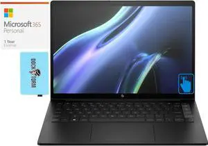 HP Dragonfly Pro One Home & Business Laptop (AMD Ryzen 7 7736U 8-Core, 14.0" 60 Hz Touch AMD Radeon 680M, 16GB LPDDR5 6400MHz RAM, Win 11 Pro) with Microsoft 365 Personal , Dockztorm Hub
