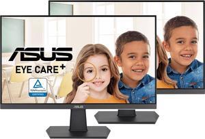 ASUS VA27EHF 27" Monitor: 100Hz Refresh Rate, 1 ms response time, Full HD (1920x1080) IPS, Non-glare Screen, VESA Compatible- Ideal for Gaming & Business Use, Pack-2