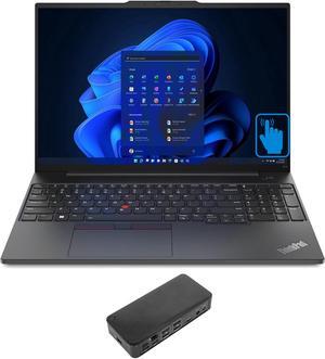 Lenovo ThinkPad E16 Gen 1 Home & Business Laptop (Intel i7-1355U 10-Core, 16.0" 60 Hz Touch Wide UXGA (1920x1200), Intel Iris Xe, 40GB RAM, 1TB M.2 2242 PCIe SSD, Win 11 Pro) with USB-C Dock