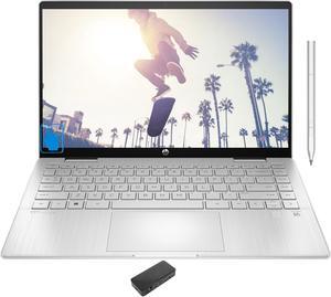 HP Pavilion x360 School & Business 2-in-1 Laptop (Intel i5-1335U 10-Core, 14.0" 60 Hz Touch Full HD (1920x1080), Intel Iris Xe, 8GB RAM, 256GB SSD, Backlit KB, Wifi, Win 11 Home) with USB-C Dock
