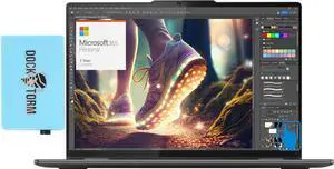 Lenovo Yoga 7i Home & Business 2-in-1 Laptop (Intel Core Ultra 7 155U 12-Core, 16.0" 60 Hz Touch Wide UXGA (1920x1200), Intel Graphics, Win 11 Home) with Microsoft 365 Personal , Dockztorm Hub