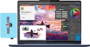Lenovo Yoga 9i Home & Business 2-in-1 Laptop (Intel Ultra 7-155H 16-Core, 14.0" 120 Hz Touch 2.8K (2880x1800), Intel Arc, Win 11 Home) with Microsoft 365 Personal , Dockztorm Hub