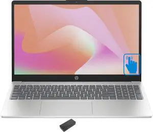 HP 15t-fd000 School & Business Laptop (Intel i5-1334U 10-Core, 15.6" 60 Hz Touch Full HD (1920x1080), Intel UHD, 8GB RAM, 512GB PCIe SSD, Backlit KB, Wifi, Webcam, Win 11 Pro) with USB-C Dock