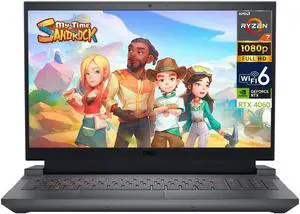 Dell G15 Gaming & Entertainment Laptop (AMD Ryzen 7 7840HS 8-Core, 16GB DDR5 4800MHz RAM, 512GB SSD, GeForce RTX 4060, 15.6" 165 Hz Full HD (1920x1080), Wifi, Bluetooth, Win 11 Home) Refurbished
