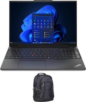 Lenovo Thinkpad E16 Gen 2 Home & Business Laptop (AMD Ryzen 5 7535U 6-Core, 16.0" 60 Hz 64GB DDR5 4800MHz RAM, 1TB PCIe SSD, Backlit KB, Wifi, Webcam, Win 10 Pro) with Premium Backpack