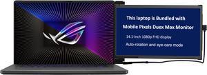 ASUS ROG Zephyrus G16 Gaming Laptop 16.0" 165Hz OLED WUXGA Display (Intel i7-13620H, GeForce RTX 4070 8GB, 16GB DDR4, 512GB SSD, RGB KB, Thunderbolt 4, WiFi 6E, Win 11 Home) w/Duex Max DS Monitor