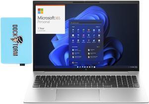 HP EliteBook 860 G10 Home & Business Laptop (Intel i5-1335U 10-Core, 16.0" 60 Hz Wide UXGA (1920x1200), Intel UHD, 8GB DDR5 5200MHz RAM, Win 11 Pro) with Microsoft 365 Personal , Dockztorm Hub