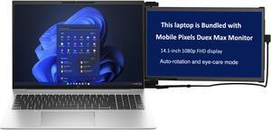 HP EliteBook 860 G10 Home & Business Laptop (Intel i5-1335U 10-Core, 16.0" 60 Hz Wide UXGA (1920x1200), Intel UHD, 8GB DDR5 5200MHz RAM, 256GB SSD, Backlit KB, Win 11 Pro) with Duex Max DS Monitor