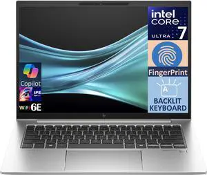 HP EliteBook 840 G11 Business Laptop 14.0" IPS WUXGA Display (Intel Core Ultra 7 155U, 32GB DDR5, 1TB PCIe SSD, Intel Graphics, Backlit KB, Fingerprint, 2 Thunderbolt 4, WiFi 6E, Win 11 Pro) (Renewed)