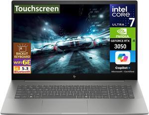 HP ENVY Business Laptop 17.3" Touchscreen IPS FHD Display (Intel Core Ultra 7 155U, 64GB DDR5, 2TB PCIe SSD, GeForce RTX 3050, Backlit KB, 2 Thunderbolt 4, WiFi 6E, Webcam, Bluetooth 5.3, Win 11 Pro)