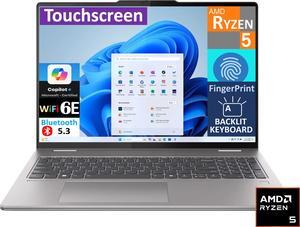 Lenovo Yoga 7 2-in-1 2-in-1 Laptop 16.0" Touchscreen WUXGA Display (AMD Ryzen 5 8640HS, 8GB LPDDR5, 512GB SSD, Active Pen, Backlit KB, Fingerprint, WiFi 6E, Webcam, Bluetooth 5.3, Win 11 Home)