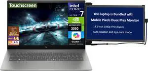 HP ENVY Business Laptop 17.3" Touchscreen IPS FHD Display (Intel Core Ultra 7 155U, 16GB DDR5, 512GB SSD, GeForce RTX 3050, Backlit KB, 2 Thunderbolt 4, Win 11 Home Plus) w/Duex Max DS Monitor