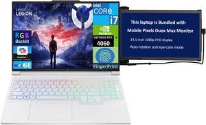 Lenovo Legion 7i Gaming Laptop 16.0" 240Hz IPS WQXGA Display (Intel i7-14700HX, GeForce RTX 4060 8GB, 16GB DDR5, 2x512GB PCIe SSD (1TB), RGB KB, Fingerprint, Win 11 Home) w/Duex Max DS Monitor