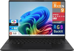 ASUS Vivobook S 14 AI Powered Laptop 14.0" OLED 2.8K Display (AMD Ryzen AI 9 365, 32GB LPDDR5X, 4TB PCIe SSD, AMD Radeon 880M, RGB KB, WiFi 6E, Webcam, Bluetooth 5.3, Win 11 Pro)