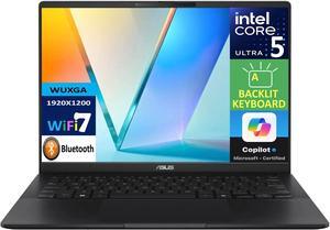 ASUS Vivobook S 14 AI Powered Laptop 14.0" AMOLED WUXGA Display (Intel Ultra 5-226v, 16GB LPDDR5X, 1TB PCIe SSD, Intel Arc, Backlit KB, 2 Thunderbolt 4, WiFi 7, Webcam, Bluetooth 5.4, Win 11 Pro)