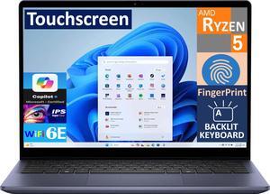 Dell Inspiron 14 Business 2-in-1 Laptop 14.0" Touchscreen IPS WUXGA Display (AMD Ryzen 5 8640HS, 64GB DDR5, 2TB PCIe SSD, Backlit KB, Fingerprint, WiFi 6E, Webcam, Bluetooth 5.3, Win 11 Home)