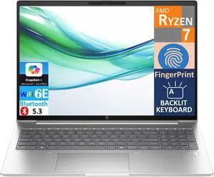 HP ProBook 465 G11 Business Laptop 16.0" WUXGA Display (AMD Ryzen 7 7735U, 32GB DDR5, 1TB PCIe SSD, AMD Radeon, Backlit KB, Fingerprint, WiFi 6E, Webcam, Bluetooth 5.3, Win 11 Pro)