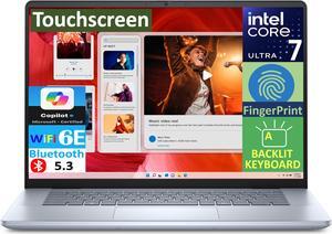 Dell Inspiron Plus 16 AI Powered Laptop 16.0" Touchscreen LCD WUXGA Display (Intel Ultra 7-155H, 32GB LPDDR5, 1TB  PCIe SSD, Intel Arc, Backlit KB, Fingerprint, Thunderbolt 4, WiFi 6E, Win 11 Pro)