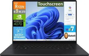ASUS ProArt P16 AI Powered Laptop 16.0" Touchscreen AMOLED 4K Display (AMD Ryzen AI 9 HX 370, 32GB LPDDR5X, 2x2TB PCIe SSD (4TB), GeForce RTX 4070, Backlit KB, Thunderbolt 4, WiFi 7, Win 11 Pro)
