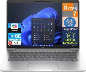 HP ProBook 445 G11 Business Laptop 14.0" LCD WUXGA Display (AMD Ryzen 7 7735U, 32GB DDR5, 1TB PCIe SSD, AMD Radeon, Backlit KB, Fingerprint, WiFi 6E, Webcam, Bluetooth 5.3, Win 11 Pro)