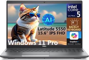 Dell Latitude 5500 AI Powered Laptop 15.6" IPS FHD Display (Intel Ultra 5-125U, 32GB DDR5, 256GB M.2 PCIe SSD, Intel Graphics, Backlit KB, 2 Thunderbolt 4, WiFi 6E, FHD Webcam, Win 11 Pro) (Renewed) Dell Latitude 5500 AI Powered Laptop 15.6" IPS FHD Display (Intel Ultra 5-125U, 32GB DDR5, 256GB M.2 PCIe SSD, Intel Graphics, Backlit KB, 2 Thunderbolt 4, WiFi 6E, FHD Webcam, Win 11 Pro) (Renewed)