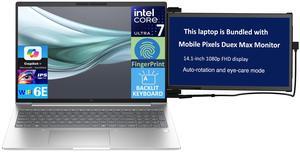 HP EliteBook 660 G11 Business Laptop 16.0" IPS WUXGA Display (Intel Ultra 7-155U, 16GB DDR5, 512GB SSD, Intel Graphics, Backlit KB, Fingerprint, 2 Thunderbolt 4, Win 11 Pro) w/Duex Max DS Monitor