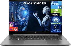 HP ZBook Studio G8 Workstation Workstation 15.6" 60Hz IPS FHD Display (Intel i7-11850H, NVIDIA T1200 4GB, 32GB DDR4, 512GB PCIe SSD, Backlit KB, Fingerprint, 2 Thunderbolt 4, WiFi 6, Win 11 Pro)