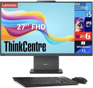 Lenovo ThinkCentre Neo 50a Business All-in-One 27" IPS FHD Display (Intel i5-13420H, 16GB DDR5, 256GB PCIe SSD, Intel Graphics, WiFi 6, Webcam, Bluetooth 5.2, Win 11 Pro) (Renewed)