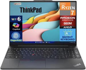 Lenovo ThinkPad E16 Business Laptop 16.0" WUXGA Display (AMD Ryzen 7 7735U, 32GB DDR5, 1TB PCIe SSD, AMD Radeon 660M, Backlit KB, Fingerprint, Thunderbolt 4, WiFi 6, Webcam, Win 11 Home) Lenovo ThinkPad E16 Business Laptop 16.0" WUXGA Display (AMD Ryzen 7 7735U, 32GB DDR5, 1TB PCIe SSD, AMD Radeon 660M, Backlit KB, Fingerprint, Thunderbolt 4, WiFi 6, Webcam, Win 11 Home)
