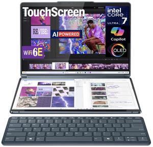 Lenovo Yoga Book 9i 2-in-1 AI PC 2-in-1 Laptop 13.3" Touchscreen OLED 2.8K Display (Intel Core Ultra 7 155U, 16GB LPDDR5X, 1TB SSD, 3 Thunderbolt 4, WiFi 6E, Webcam, Bluetooth 5.3, Win 11 Home)