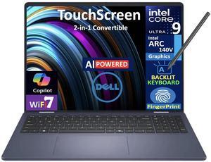 DELL 16 AI Powered 2-in-1 Laptop 16.0" Touchscreen Mini LED WQXGA Display (Intel Ultra 9-288V, 32GB LPDDR5X, 1TB SSD, Active Pen, Backlit KB, Fingerprint, Thunderbolt 4, WiFi 7, Webcam, Win 11 Home)