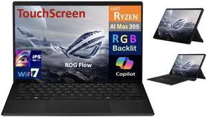 ASUS ROG Flow Creator 2-in-1 Laptop 13.4" Touchscreen IPS WQXGA Display (AMD AMD Ryzen AI MAX+ 395, 128GB LPDDR5X, 1TB SSD, RGB KB, WiFi 7, Webcam, Bluetooth 5.4, Win 11 Pro)
