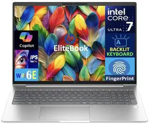 HP EliteBook 660 Business Laptop 16.0" IPS WUXGA Display (Intel Ultra 7 165U, 16GB DDR5, 512GB SSD, Intel Graphics, Backlit KB, Fingerprint, 2 Thunderbolt 4, WiFi 6E, Webcam, Win 11 Pro)