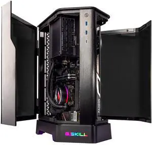 Velztorm Zenix Custom Built Gaming Desktop PC (AMD Ryzen 5 5600X, Radeon RX 9070 XT, 32GB DDR4, 2TB PCIe SSD, 240mm AIO, 750W PSU, Bluetooth 5.2, RJ-45, 1 Display Port, HDMI, Win 11 Pro)