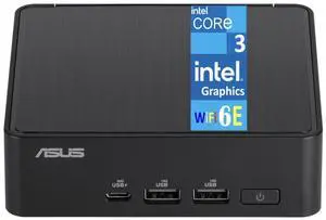 ASUS NUC 14 Pro AI Powered Mini Desktop (Intel Core 3 100U, Intel Graphics, 8GB DDR5, 512GB PCIe SSD + 1TB HDD, 2 Thunderbolt 4, WiFi 6E, Bluetooth 5.3, 90W PSU, RJ-45, 2 HDMI, Win 11 Pro) (Renewed)