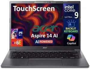 Acer Aspire Creator Laptop 14.0" Touchscreen IPS WUXGA Display (Intel Ultra 9-288V, 32GB LPDDR5X, 1TB SSD, Intel Arc 140V, Backlit KB, 2 Thunderbolt 4, WiFi 6E, Webcam, Bluetooth 5.3, Win 11 Home)