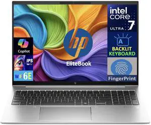 HP EliteBook Business Laptop 16.0" IPS WUXGA Display (Intel Ultra 7 165U , 16GB DDR5, 512GB SSD, Intel Graphics, Backlit KB, Fingerprint, 2 Thunderbolt 4, WiFi 6E, Webcam, Bluetooth 5.3, Win 11 Pro) HP EliteBook Business Laptop 16.0" IPS WUXGA Display (Intel Ultra 7 165U , 16GB DDR5, 512GB SSD, Intel Graphics, Backlit KB, Fingerprint, 2 Thunderbolt 4, WiFi 6E, Webcam, Bluetooth 5.3, Win 11 Pro)