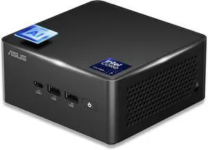 ASUS NUC AI Powered Mini Desktop (Intel Ultra 7- 165H, No OS, 8GB DDR5, 1TB PCIe SSD, 2 Thunderbolt 4, WiFi 6E, Bluetooth 5.3, 120W PSU, RJ-45, 2 x HDMI 2.1, Win 11 Pro)