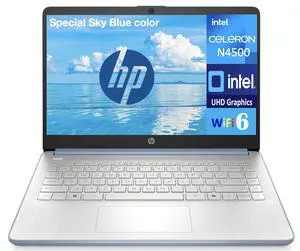 HP 14 Everyday Value Laptop 14.0" HD HD Display (Intel Celeron N4500, 32GB DDR4, 1TB PCIe SSD, Intel UHD, WiFi 6, Webcam, Bluetooth 5.4, Win 11 Pro)