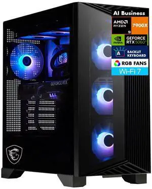 MSI Aegis ZS2 AI Gaming Desktop PC (AMD Ryzen 9 7900X, GeForce RTX 5060 Ti 8GB GDDR7, 32GB DDR5, 2TB PCIe SSD, Win 11 Pro) MSI Aegis ZS2 AI Gaming Desktop PC (AMD Ryzen 9 7900X, GeForce RTX 5060 Ti 8GB GDDR7, 32GB DDR5, 2TB PCIe SSD, Win 11 Pro)