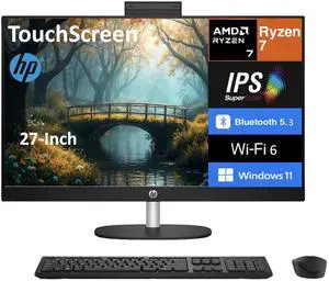 HP 27 Business All-in-One 27" Touchscreen IPS FHD Display (AMD Ryzen 7 7730U, 16GB DDR4, 2TB PCIe SSD, AMD Radeon, WiFi 6, Webcam, Bluetooth 5.3, Win 11 Pro) HP 27 Business All-in-One 27" Touchscreen IPS FHD Display (AMD Ryzen 7 7730U, 16GB DDR4, 2TB PCIe SSD, AMD Radeon, WiFi 6, Webcam, Bluetooth 5.3, Win 11 Pro)