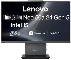 Lenovo ThinkCentre Neo 50a Business All-in-One 24" IPS FHD Display (Intel i5-13420H, 8GB DDR5, 1TB PCIe SSD, Intel UHD, WiFi 6, Webcam, Bluetooth 5.4, Win 11 Pro) Lenovo ThinkCentre Neo 50a Business All-in-One 24" IPS FHD Display (Intel i5-13420H, 8GB DDR5, 1TB PCIe SSD, Intel UHD, WiFi 6, Webcam, Bluetooth 5.4, Win 11 Pro)