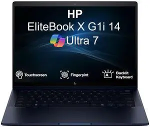 HP Elitebook X G1i 14 Business Laptop 14.0" Touchscreen IPS WUXGA Display (Intel Ultra 7-258V, 32GB LPDDR5X, 1TB SSD, Intel Arc 140V, Backlit KB, Fingerprint, 2 Thunderbolt 4, Win 11 Home) (Renewed) HP Elitebook X G1i 14 Business Laptop 14.0" Touchscreen IPS WUXGA Display (Intel Ultra 7-258V, 32GB LPDDR5X, 1TB SSD, Intel Arc 140V, Backlit KB, Fingerprint, 2 Thunderbolt 4, Win 11 Home) (Renewed)