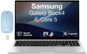 Samsung Galaxy Book4 Business Laptop 15.6" IPS FHD Display (Intel Core 5 120U, 16GB LPDDR4X, 2TB PCIe SSD, Intel Iris Xe, Backlit KB, Fingerprint, WiFi 6, Win 11 Pro) w/Dockztorm Wireless Mouse Samsung Galaxy Book4 Business Laptop 15.6" IPS FHD Display (Intel Core 5 120U, 16GB LPDDR4X, 2TB PCIe SSD, Intel Iris Xe, Backlit KB, Fingerprint, WiFi 6, Win 11 Pro) w/Dockztorm Wireless Mouse