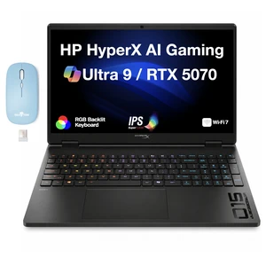 HP OMEN HyperX AI Gaming Laptop 15.3" 180Hz IPS WQXGA Display (Intel Ultra 9- 275HX, GeForce RTX 5070 8GB, 32GB DDR5, 1TB SSD, RGB KB, WiFi 7, Webcam, Win 11 Home) w/Dockztorm Wireless Mouse HP OMEN HyperX AI Gaming Laptop 15.3" 180Hz IPS WQXGA Display (Intel Ultra 9- 275HX, GeForce RTX 5070 8GB, 32GB DDR5, 1TB SSD, RGB KB, WiFi 7, Webcam, Win 11 Home) w/Dockztorm Wireless Mouse