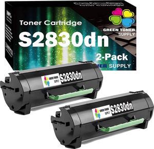 (2 Pack) Compatible Replacement for Dell S2830dn S2830 Toner Cartridge 2xBlack Work for Dell S2830dn S2830 Printer